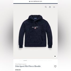 Brand New Polo Sport Pile Fleece Hoodie